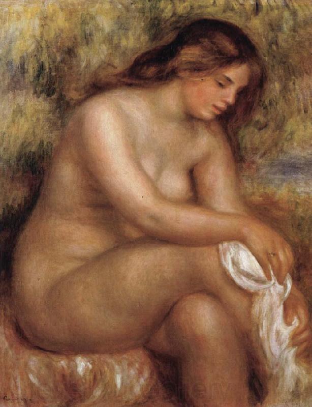 Pierre Renoir Bather Drying her Leg